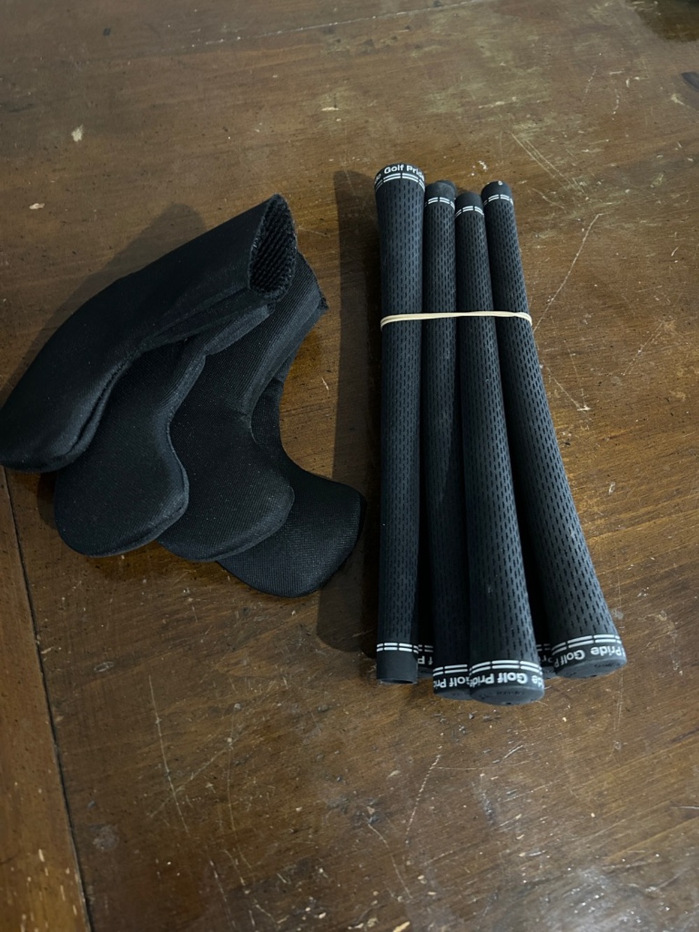 Set of 7 Black Golf Club Grips